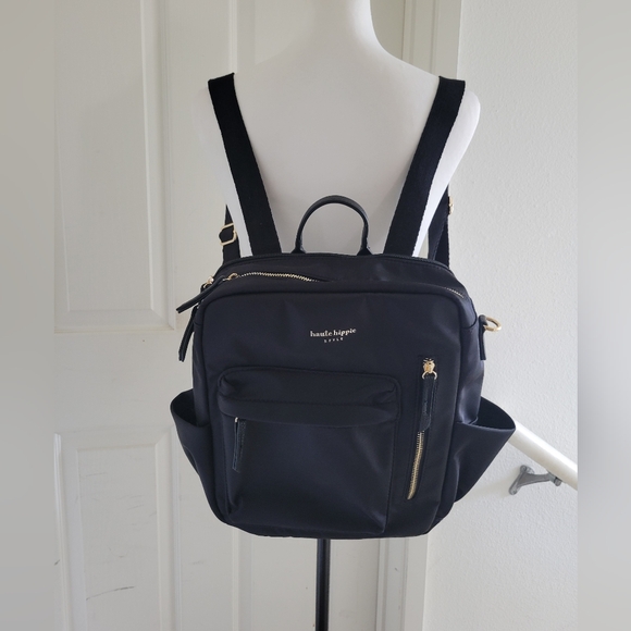 Haute Hippie Handbags - Haute Hippie | NWOT Chic Black Trendy Spacious Nylon Backpack